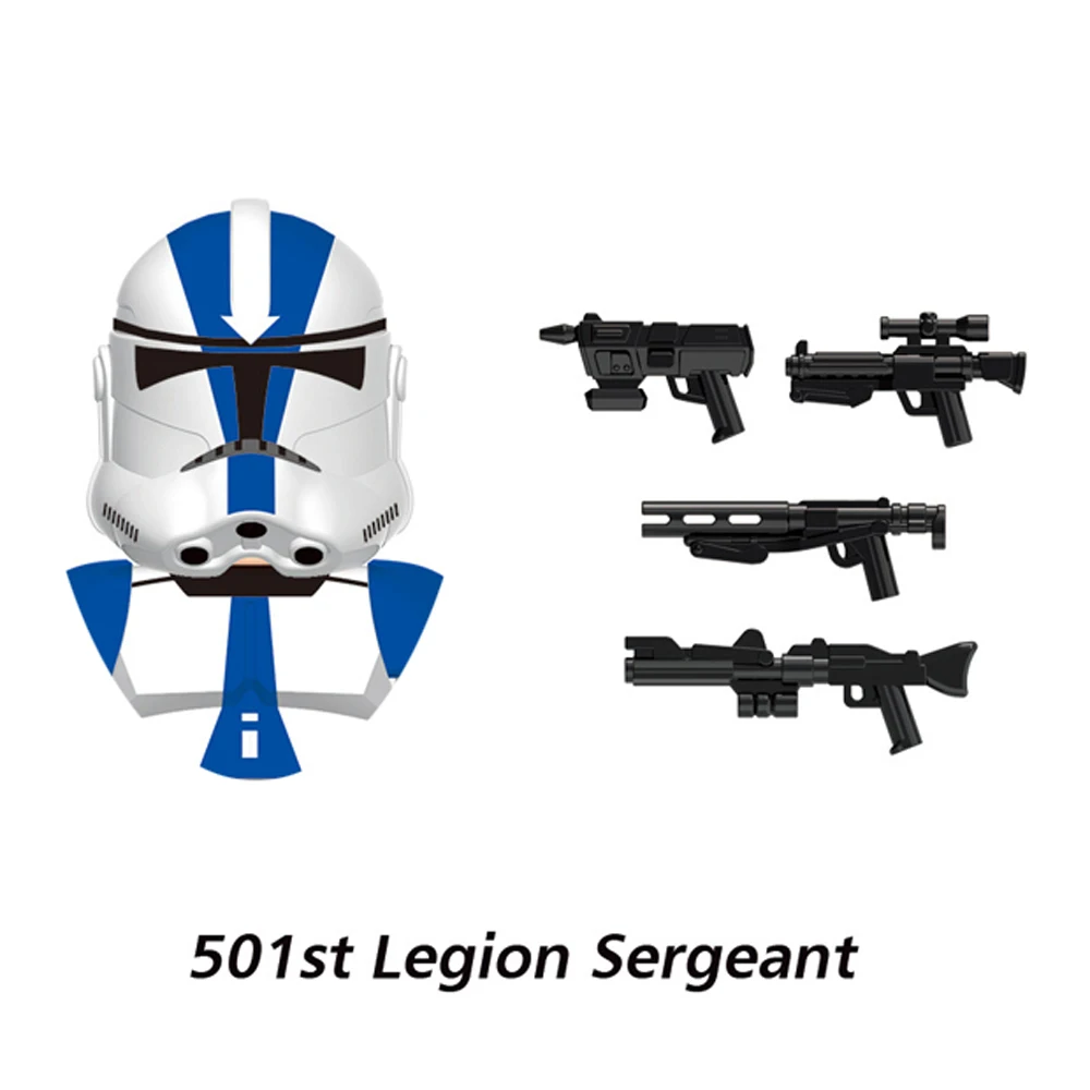 501st Clone Trooper Building Blocks Republic Commando Force 99 Hunter Crosshair Wrecker Echo Cody Rex Star Brick Figure Wars Toy
