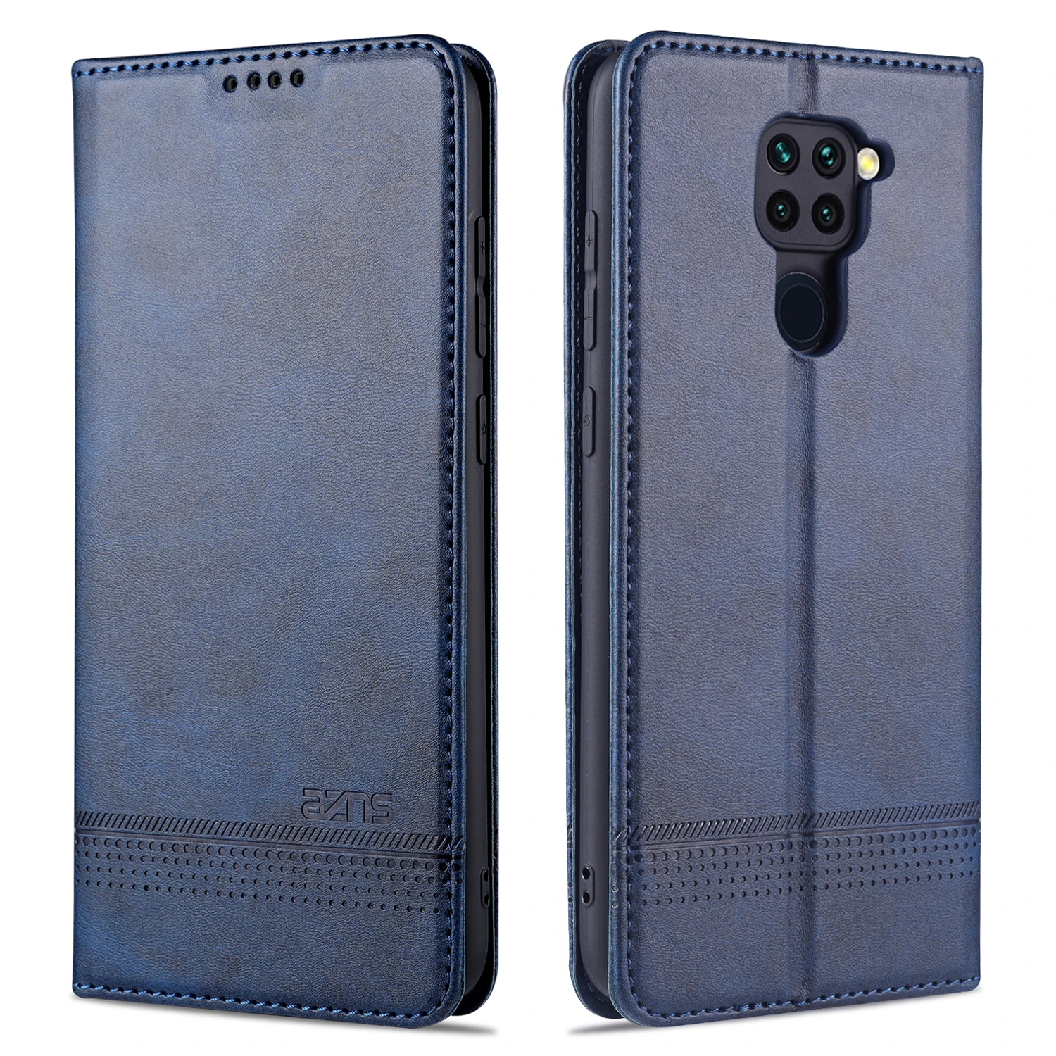Premium AZNS Leather Wallet Flip Case - Multi-Function Phone Cover with Card Slots and Stand Feature