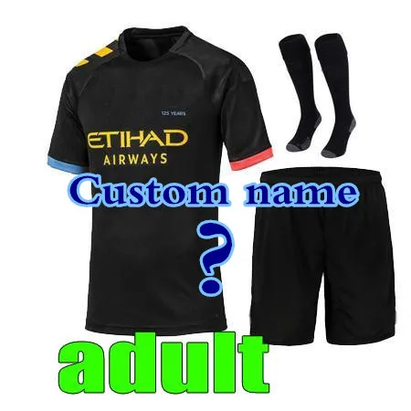 Набор для взрослых 19 20 Манчестерский Иисус Де Брюйне KUN AGUERO city soccer jersey мужской SANE MAHREZ домашний футбольный комплект футболки