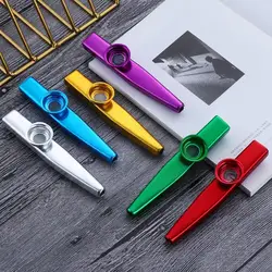 Metal Kazoo Flute Instrument Lightweight Portable Aluminum Music Instrument Simple Design For Instrument Music Lovers L3f7