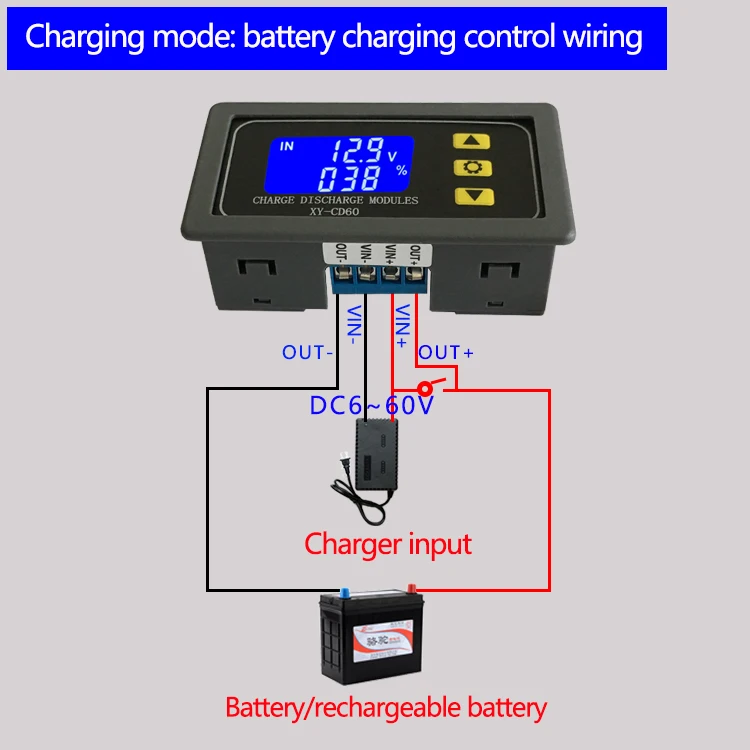 Батарея контроль зарядки аккумулятора модуль полностью выключен постоянного напряжения Защита от пониженного напряжения и истощения протектор