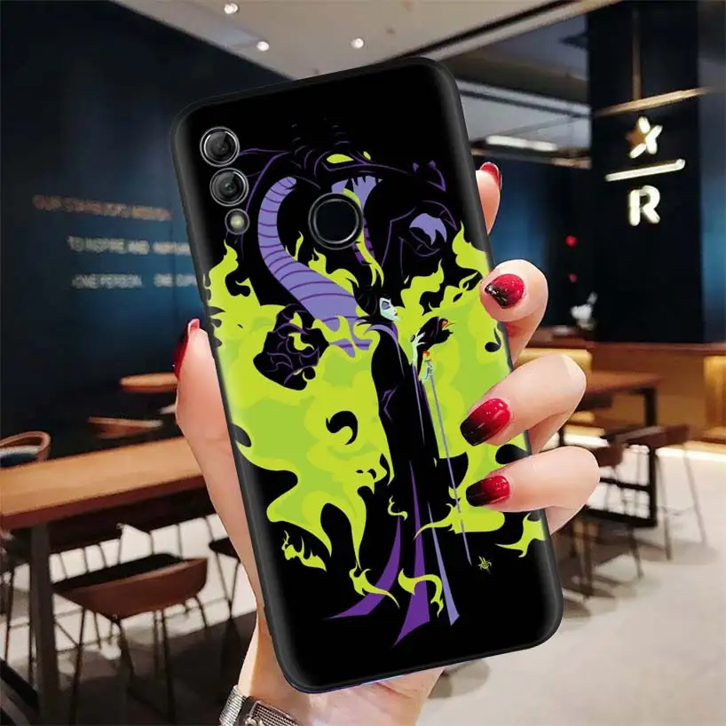 Малефисента госпожа зла черный чехол для huawei Y9 Y5 Y6 Y7 Honor 10 9 Lite 9X8X8 S 8A фотоаппаратов моментальной печати 7S 7A 10i 20i V20 для телефона с бумажником и Кепки - Цвет: BD245-8