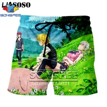 3d принт, мужские и женские длинные спортивные штаны, зимние шорты, аниме, повседневные, Nanatsu No Taizai The Seven Deadly Sins jogger shorts D06