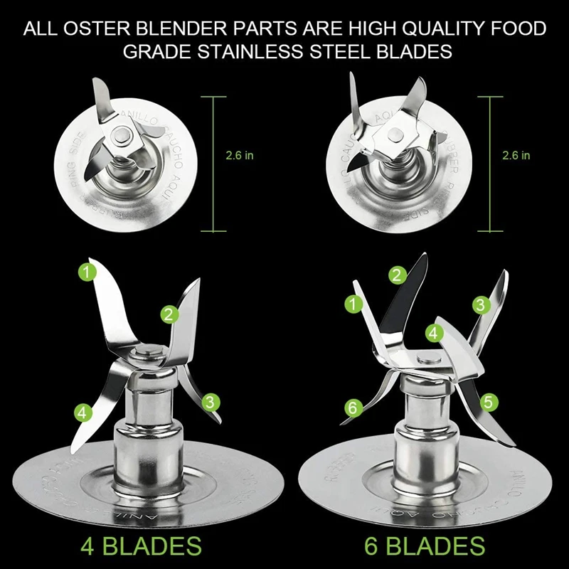 Replacement Parts Blender Blade Mixer Accessories Kitchen Cooking Accessories For Oster & Osterizer Blender