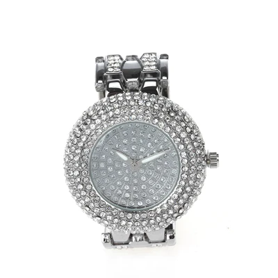 Dreamcarnival 1989 New Arrive Round Clock Classic Crystallized Ladies Wrist Watch for Women Elegant Luxury Stone Dial A8341 - Цвет: Белый