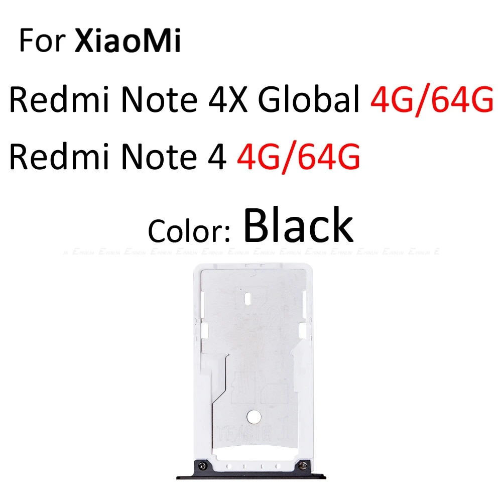 Высокое качество Micro SD/Sim карты лоток гнездо адаптера для Xiaomi Redmi Note 4 4X Глобальный Разъем Держатель Слот ридер контейнер