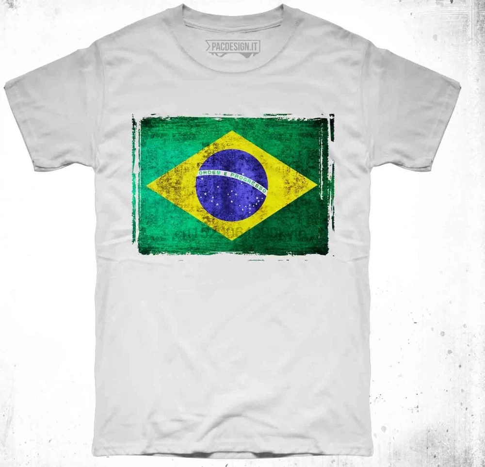 2019 Men T Shirt Fashion Funny Clothing Casual Short Sleeve Tshirts Brasile Mondiali Europei Neymar Falcao Flag Logo | Мужская одежда