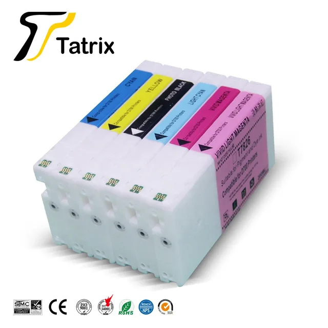 Tatrix for t782 t7821 t7822 t7823 t7824  t7825t7826プレミアム互換カラーインクジェットインクカートリッジ (epson Sureab d700プリンター用)