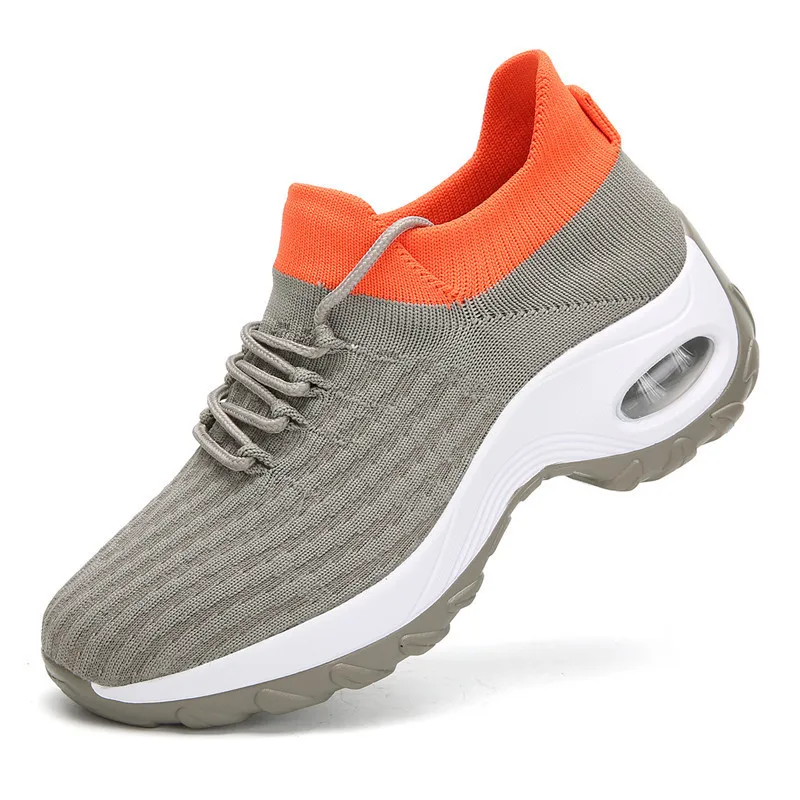 

Autumn New Style Large Size wa zi xie Women's Elasticity Loafers Leisure Cloth Shoes Women's Mom Shoes Hiking Shoes 2838