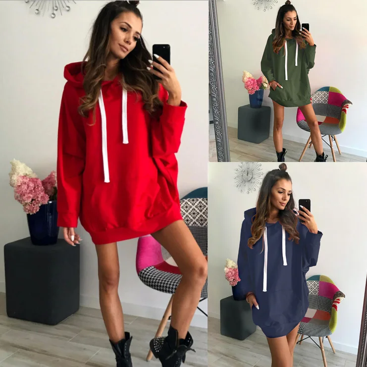 Hoodies Red 2020 New Design Hot Sale Sweatshirts Women Casual Kawaii Harajuku Sweat Girls European Tops Korean | Женская одежда