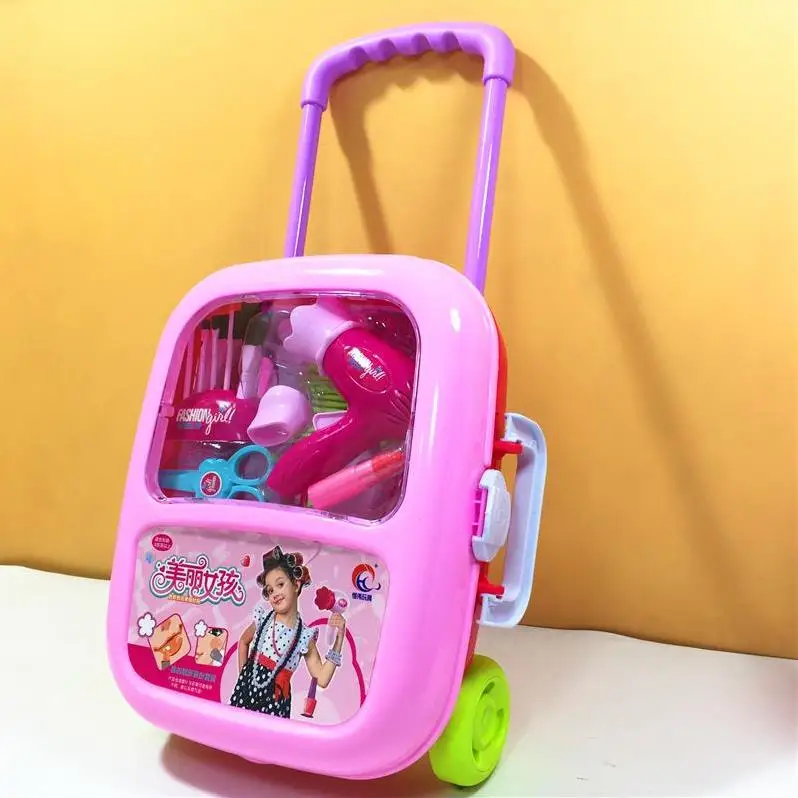 

H1 Children's Toys Girl Makeup Box Simulation Play House Dressing Table Storage Box 3-6 Years Old Princess Birthday Gift Cheap