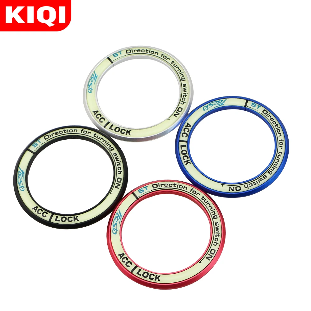 

Stainless Steel Car Ignition Key Ring Circle Trim Cover Sticker Fit for Ford Fiesta ST MK7 2009 - 2016 Accessories