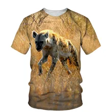 Aliexpress - 3D Hyena Print T-shirt Men 2021 Fashion Summer O Neck Short Sleeve Tees Tops 3D Style Male Clothes Casual Funny T-shirts