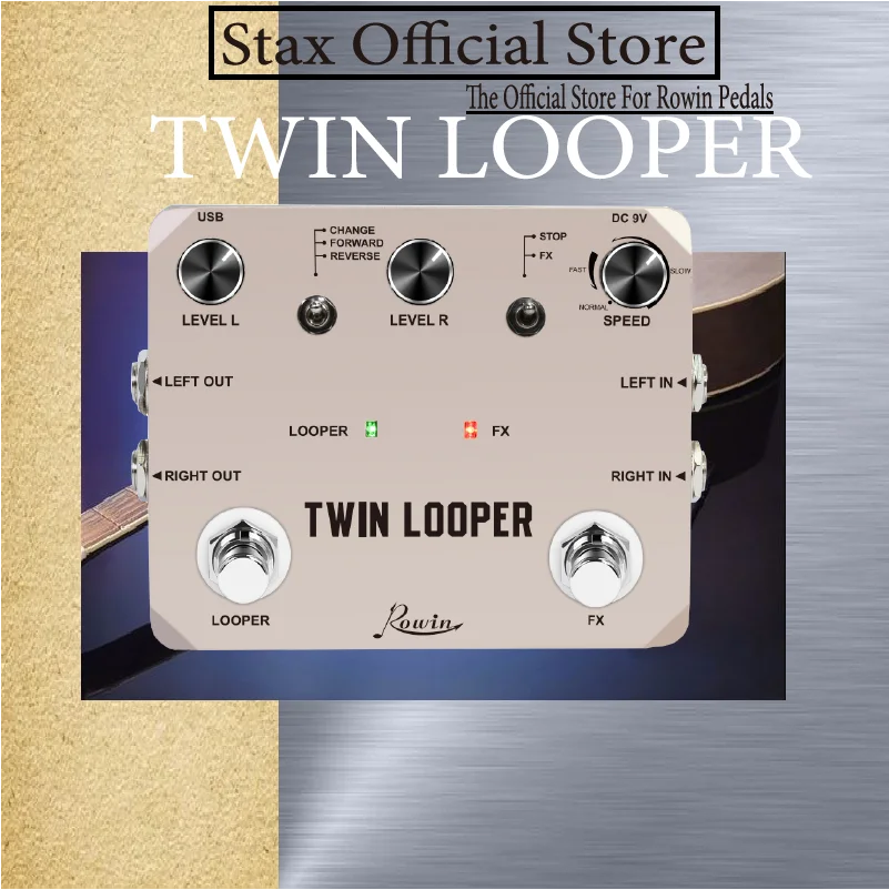 Rowin Ltl02 Twin Looper Pedal Upgrades Looper Pedals For Electric