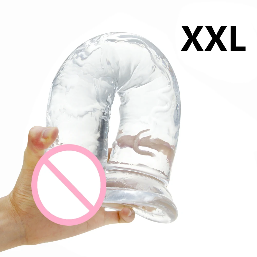 Big Dildo Realistic For Women Soft Jelly Dildo Vaginal Anal Plug Penis Strong Suction Cup Female