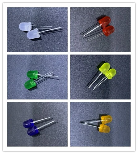 250pcs 10mm Misty LED Diffused Kit 10 mm orange Amber Green Red Blue Yellow White colors | Электронные компоненты и