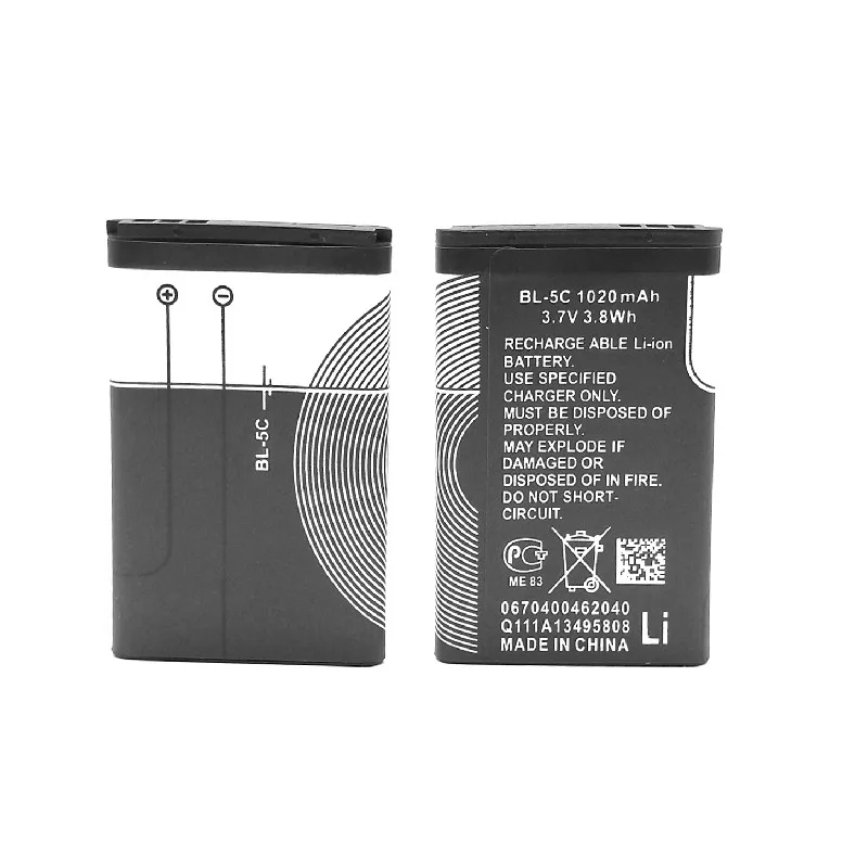 Для аккумулятора Nokia BL5C 3 7 В аккумуляторная батарея 1000 1010 1108 1110 1112 1116 E50 E60 N70 N71 N72 6680