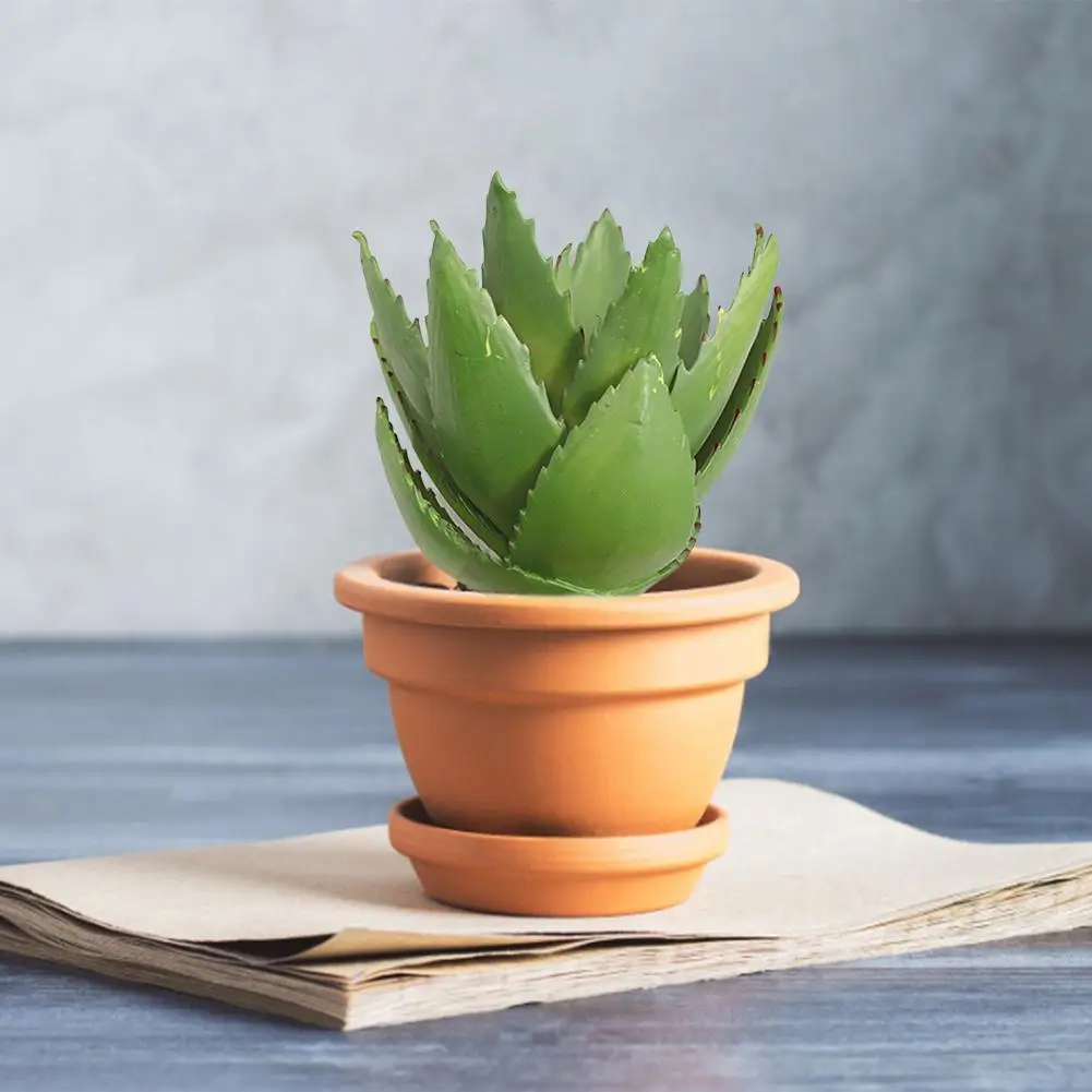 Artificial Aloe Succulent Fake Plants For Wedding Party Office Balcony Church Home Garden Decoration Green Plant Flocking Aloe - Цвет: C