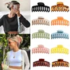 Hot Sale Solid Color Claw Clip Large Barrette Crab Hair Claws Bath Clip Ponytail Clip For Women Girls Hair Accessories Gift ► Photo 1/6