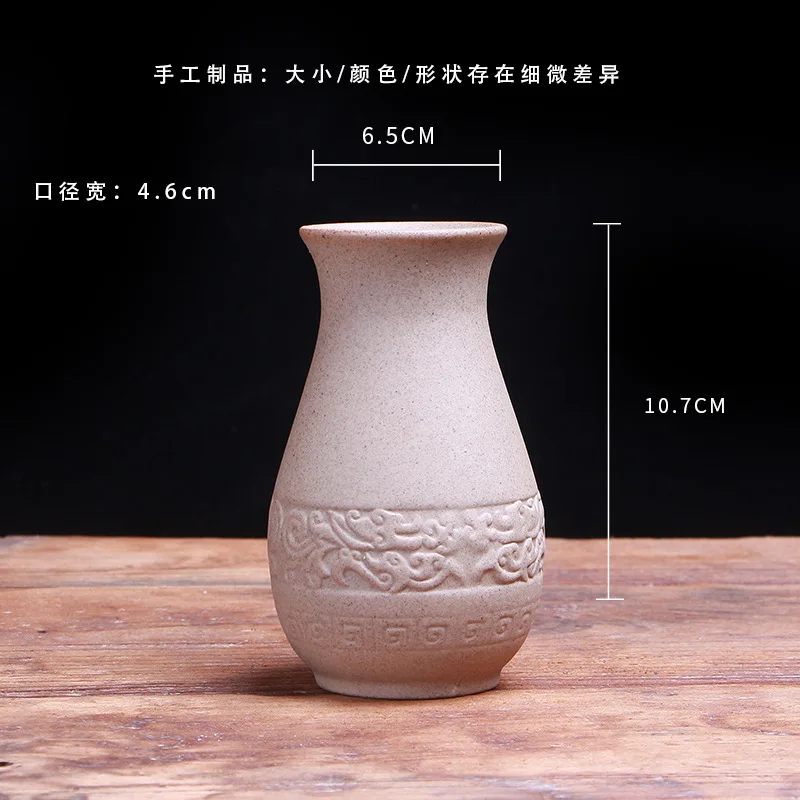 Керамическая ваза Ретро Китайский стиль керамики бамбуковая чайная церемония шесть джентльменов чайные аксессуары - Цвет: B