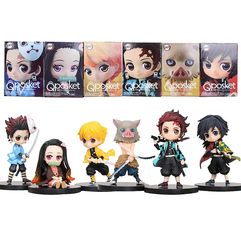 3 шт./компл. фигурки аниме рассекающий демонов киметасу No Yaiba Q Posket Kamado Tanjirou Nezuko