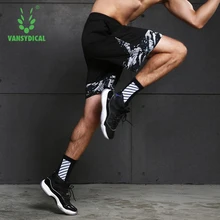 VANSYDICAL шорты для бега, мужские спортивные быстросохнущие спортивные шорты с карманом для бега