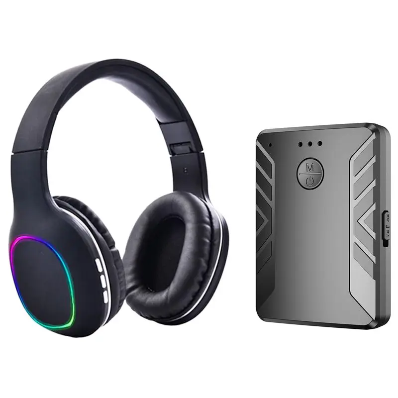 T19 Bluetooth 5 0 o Transmitter and Receiver with Wireless Headphones Bluetooth 5 0 Headphone