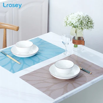 

Flowers Table placemats waterproof Heat Insulation Coaster For children table mat PVC Home decoration accessories Coffee cup mat