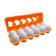 Распознавание цветов обучающая игрушка парные яйца набор яиц для массажа дошкольников Игрушки для малышей эмуляция головоломки