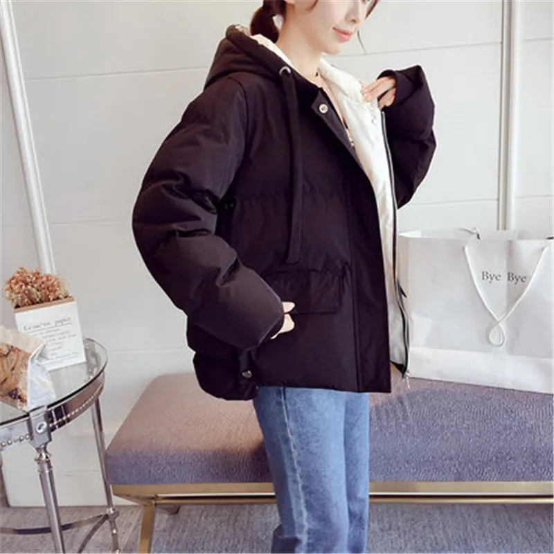nueva chaqueta de invierno para Niza, Chaqueta corta de algodón para mujer, chaqueta de moda, ropa casual de algodón corto