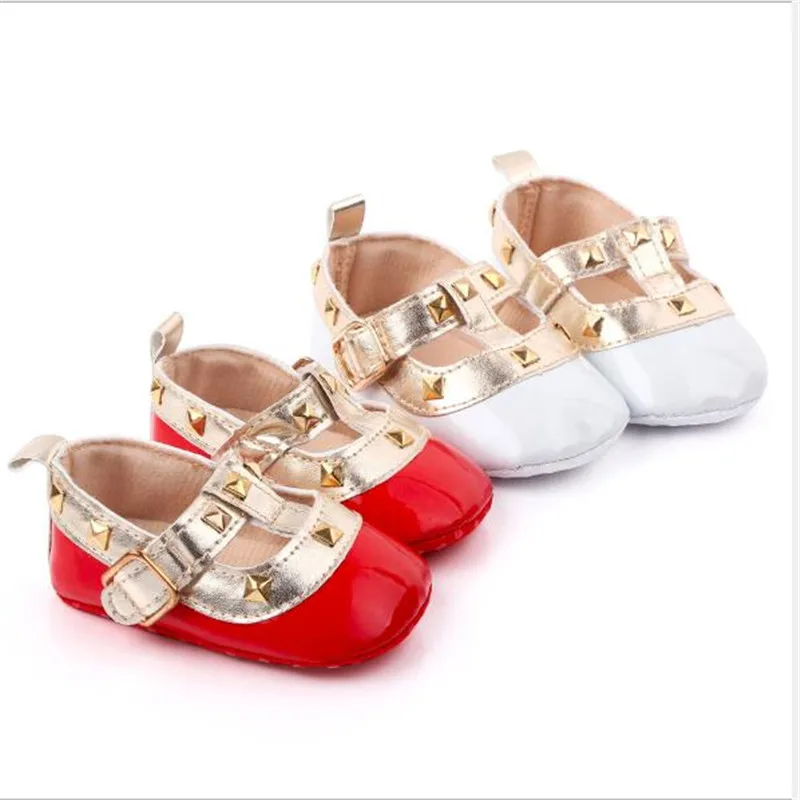 

New Baby Girls Princess Shoes Soft Sole Infants PU First Walkers Fashion Autumn Baby Shoes