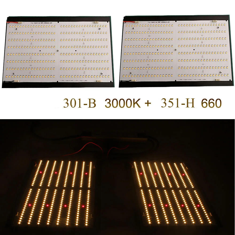 Новое поступление samsungs LM301B 3000 K/3500 K+ LH351h 660nm QB288 120w Квантовая плата DIY части led 288 шт Квантовая плата радиаторные наборы