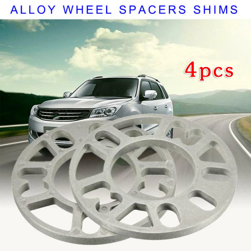 

4Piece Wheel Spacers Gasket 4/5 Stud 10mm Replacements Fit WS-100 Universal Aluminum Alloy Auto Vehicle Wheels