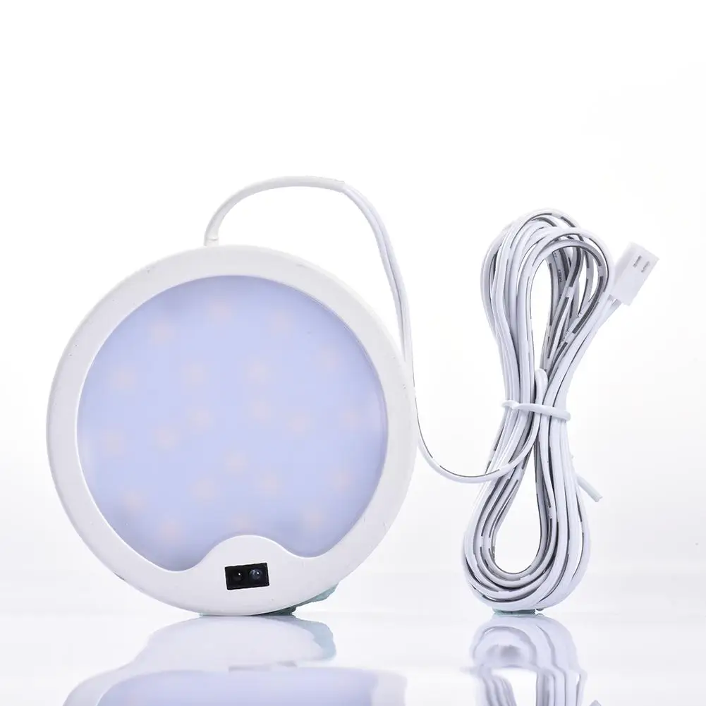

Ultra-thin DC 12V 3W LED Under Cabinet Lights Switch LED Downlight Round Kitchen Counter Shelf Lamp Showcase and Drinks Lights