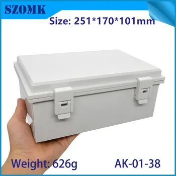 

251*170*101mm szomk hinged waterproof enclosure for electronics device box szomk plastic instrument housing case junction box