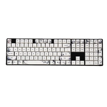 

104 Keys Thermal Sublimation Five-sided Cherry Profile PBT Keycaps Keys Caps Set For Mechanical Gaming Keyboard