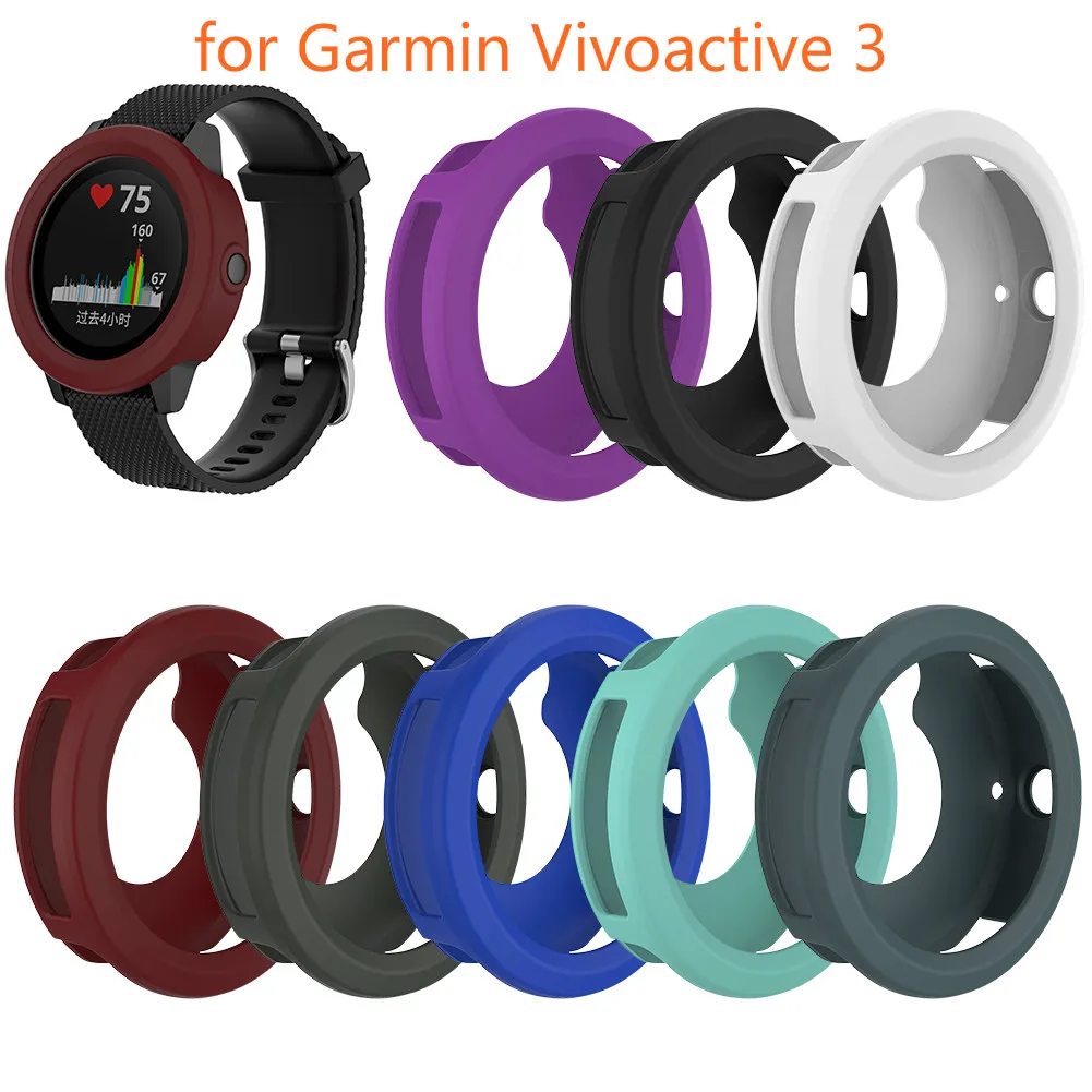 Силиконовый резиновый защитный чехол для смарт часов Garmin Vivoactive
