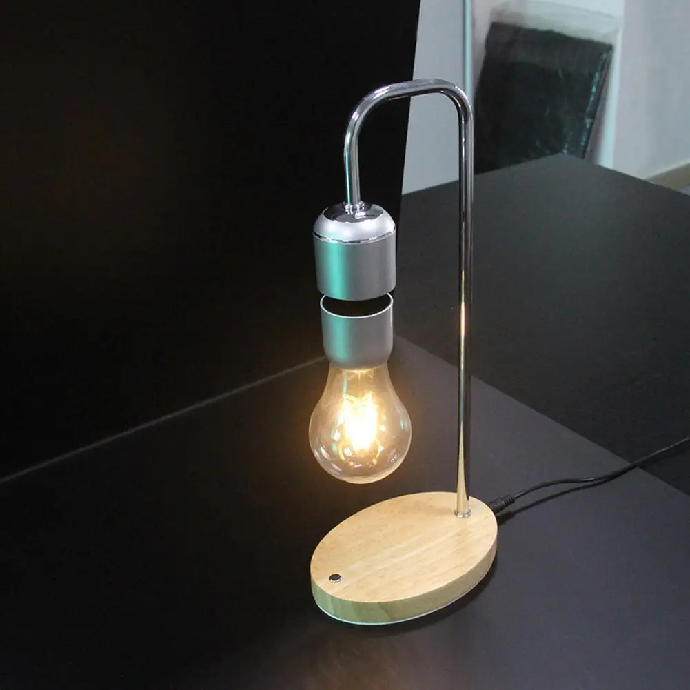 

Magnetic Suspension Light Bulb Floating Light Floating Table Home Lamp Base US Plug Low Power Consumption Energy Saving