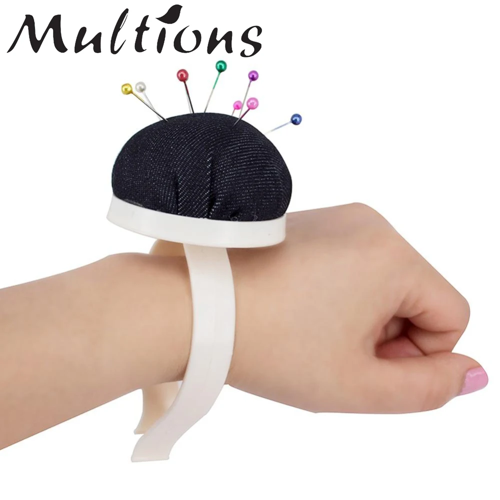 Wrist Pin Cushion, DIY Handcraft Tool Wrist Band Pin Cushions Wrist Pin Cushion Pin Cushion Wristband Cute Pin Cushion with Elastic Wrist Belt(#2)