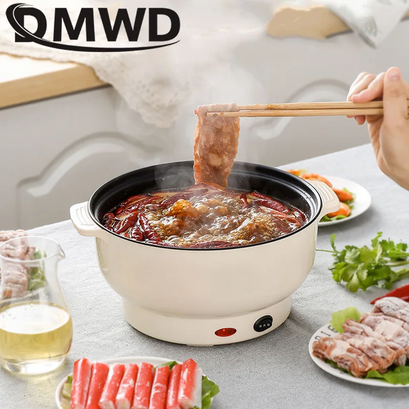 Многофункциональная электрическая плита DMWD мини Сковорода с подогревом и