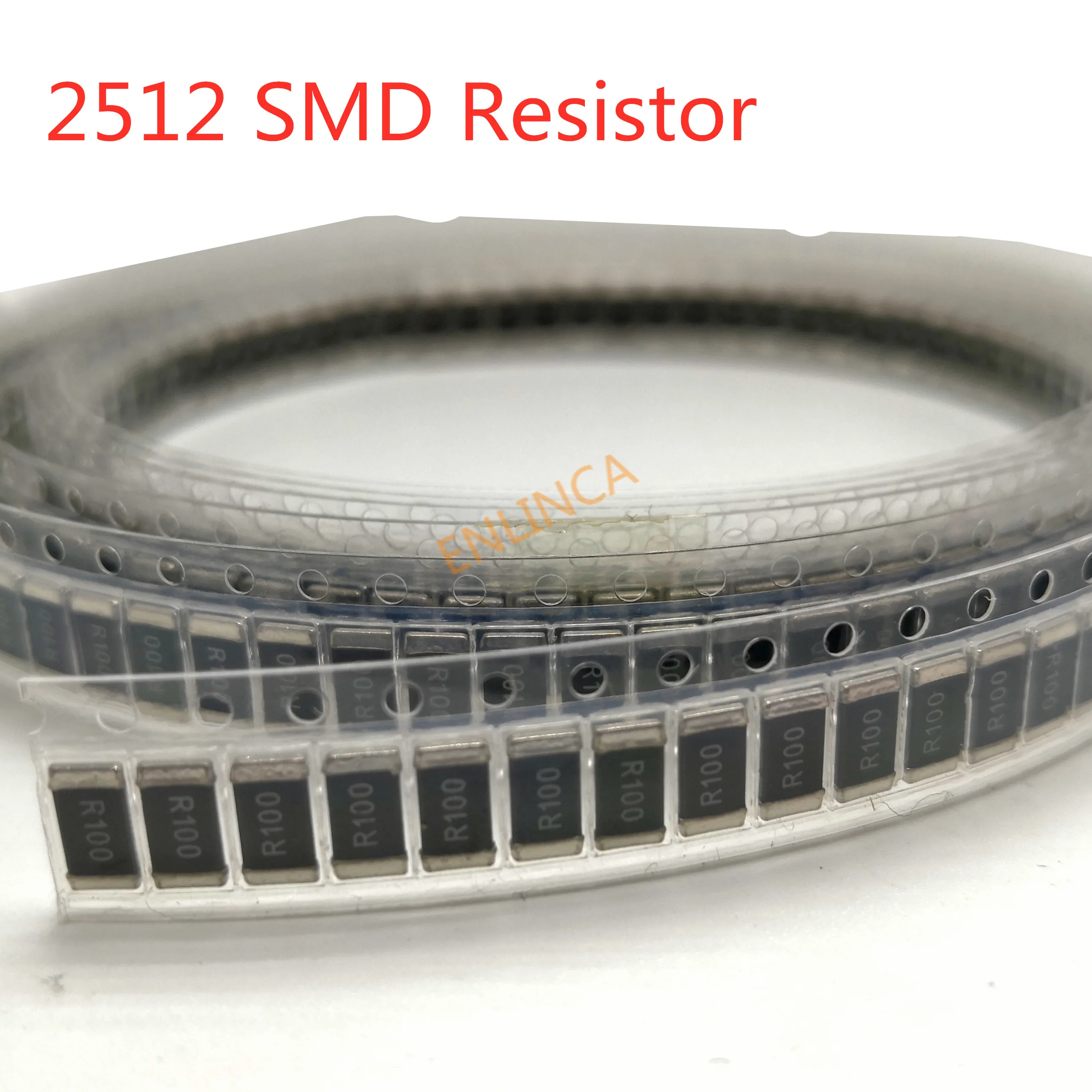 

Original 100Pcs/lot/lot 2512 Chip Resistor 5% 1R 24R 1K 100K 150K ohm Free shippng