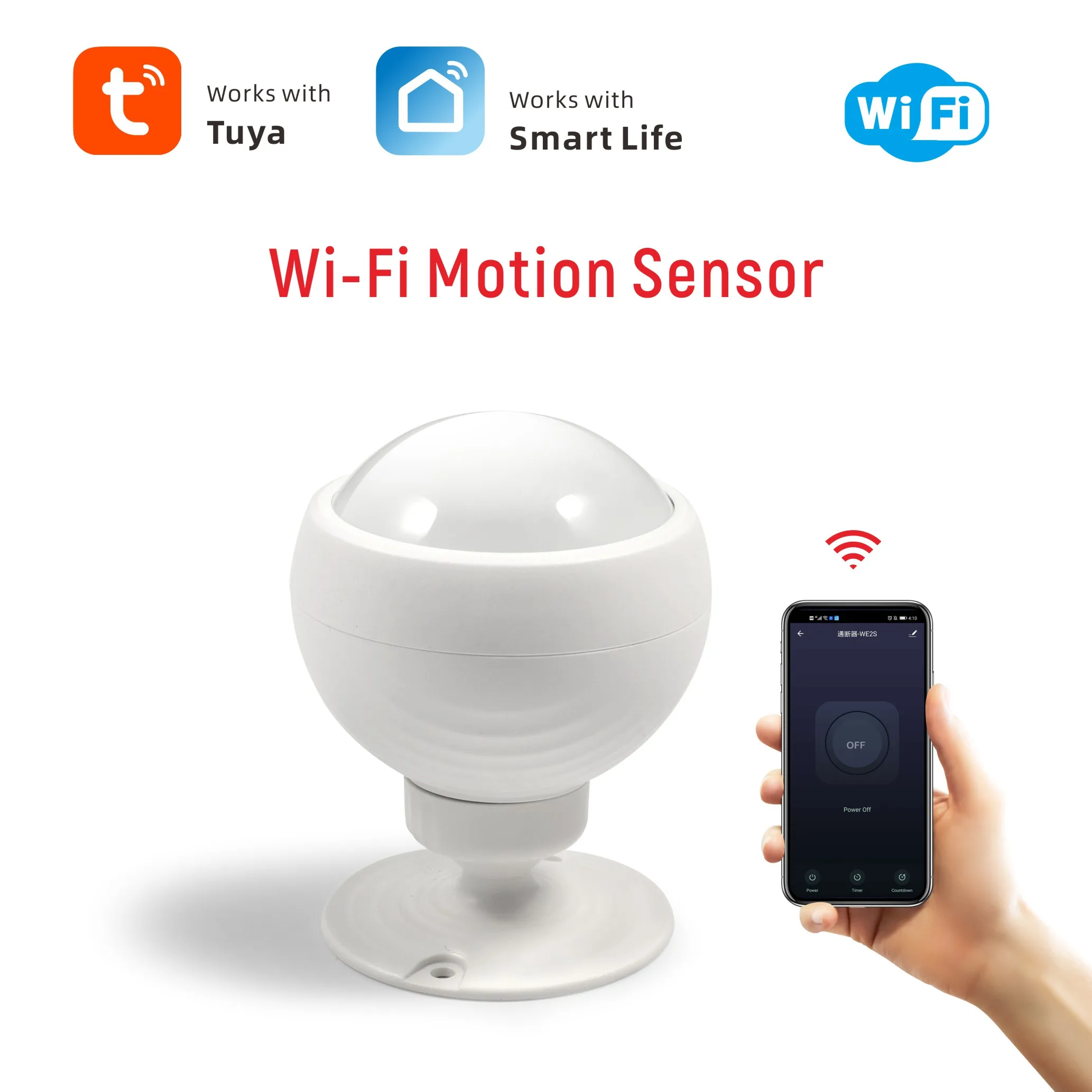 Tuya Smart Life APP Mobile Monitor Home Automation WiFi PIR Motion