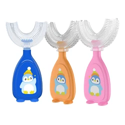 U Shaped Baby Toothbrushs Oral Care 360 Degree Kids Toothbrush Teeth Cleaning Brush Silicone Tooth Brush Baby Care Products 2-6Y
