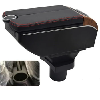 

For attrage Armrest Box Double doors open 7USB interface Centre Console Storage Box Arm Rest Car accessories armrests