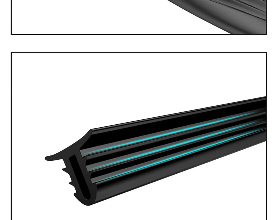 160cm Universal Car Windshield Sealant Dashboard Soundproof Rubber Seal Strip Auto Rubber Seals