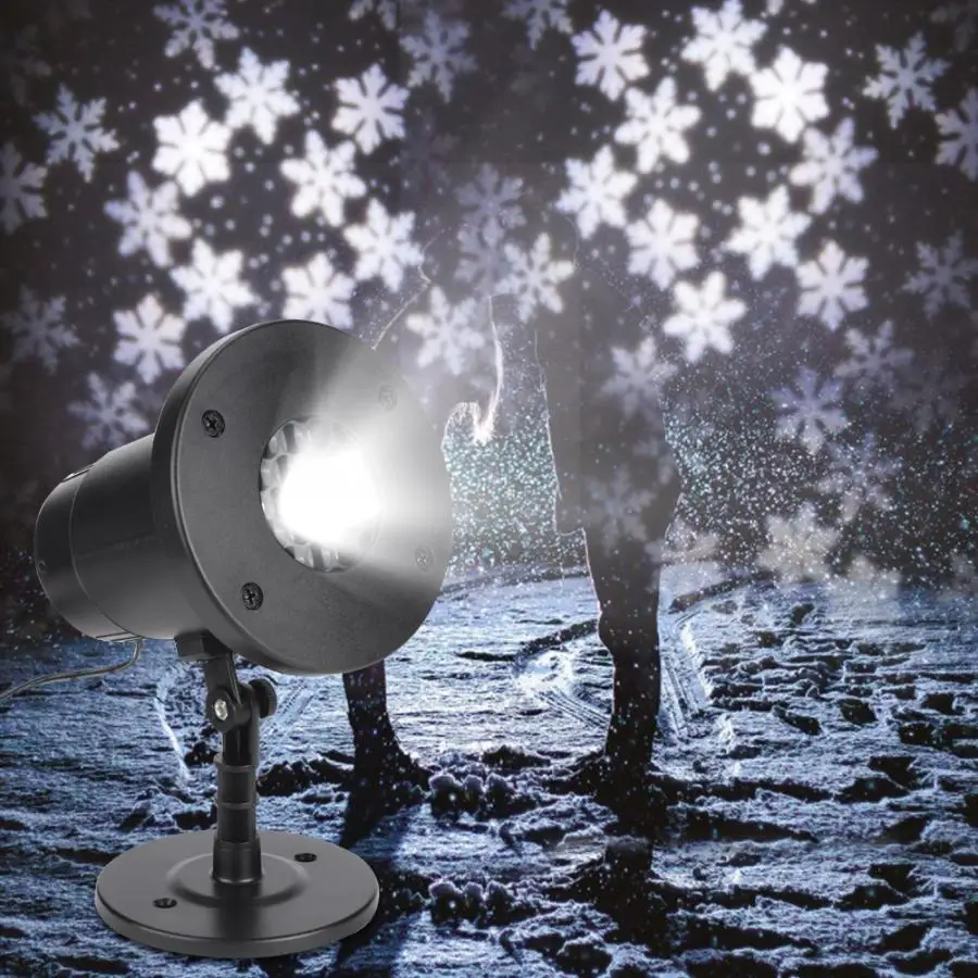 

AC 85-240V 5W LED Snowflake Projector Light IP44 Waterproof For Outdoor Christmas Party Decoration