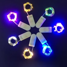 Светодиодный светильник-гирлянда s светодиодный Сказочный светильник s 2 м 3M 5 м кнопка на батарейках гирлянда светодиодный светильник-Гирлянда для украшения рождественской свадебной вечеринки