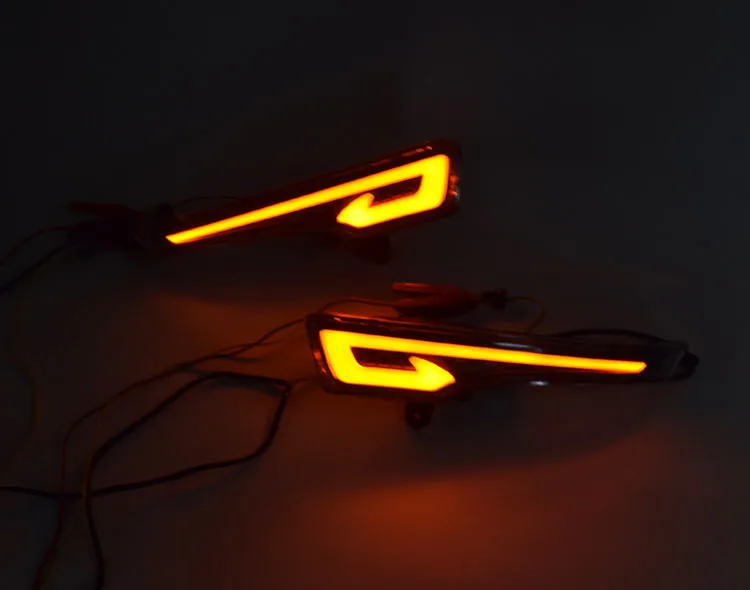 1Pair Car LED DRL Daytime Running Lights for Nissan Altima Teana 2013 Lamp Bumper Fog light Lamp cover Styling Driving
