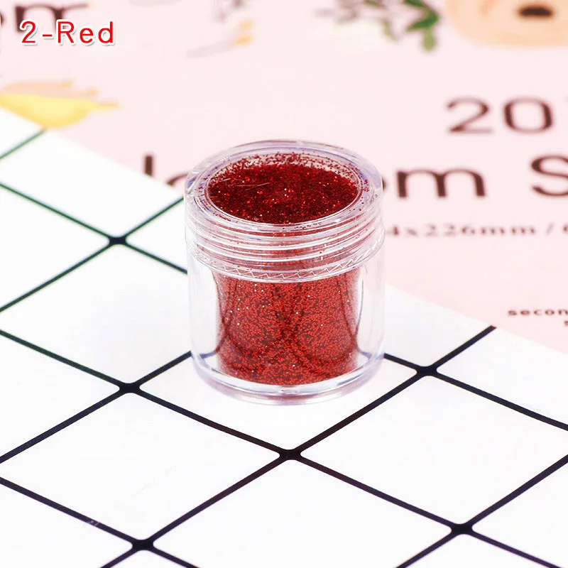 2-Red DIY пушистые поставки слаймов Блеск порошок Наполнитель дополнение Lizun украшения клейкие аксессуары Талисманы моделирование глиняные игрушки подарки для детей - Цвет: 2-Red