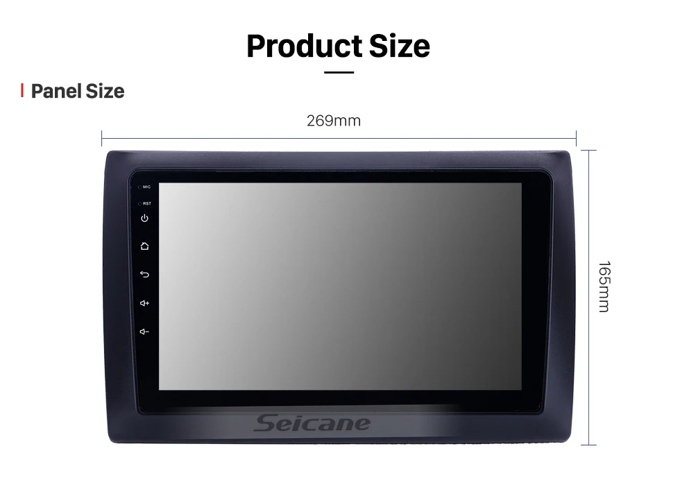 Perfect Seicane Android 8.1 9 inch Car Multimedia player for 2010 Fiat Stilo GPS  HD Touchscreen car Radio support OBD2 SWC Carplay DVR 14